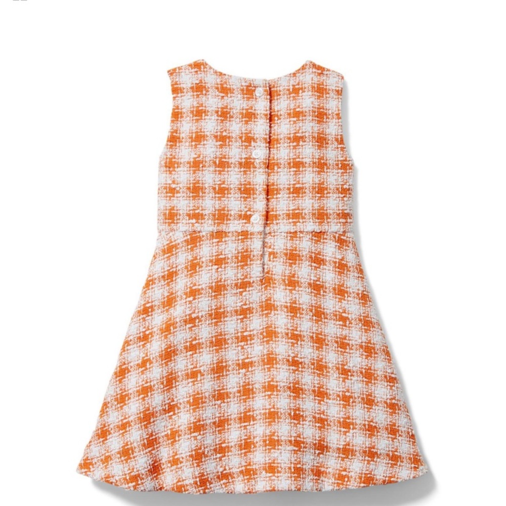 Janie and Jack orange plaid matching jacket and dress - Picture 4 of 8